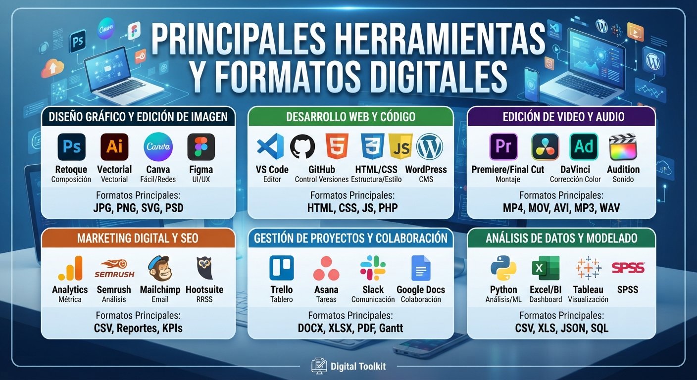 Herramientas y Formatos Digitales Esenciales