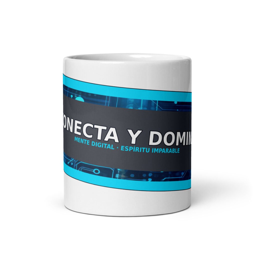 White glossy mug