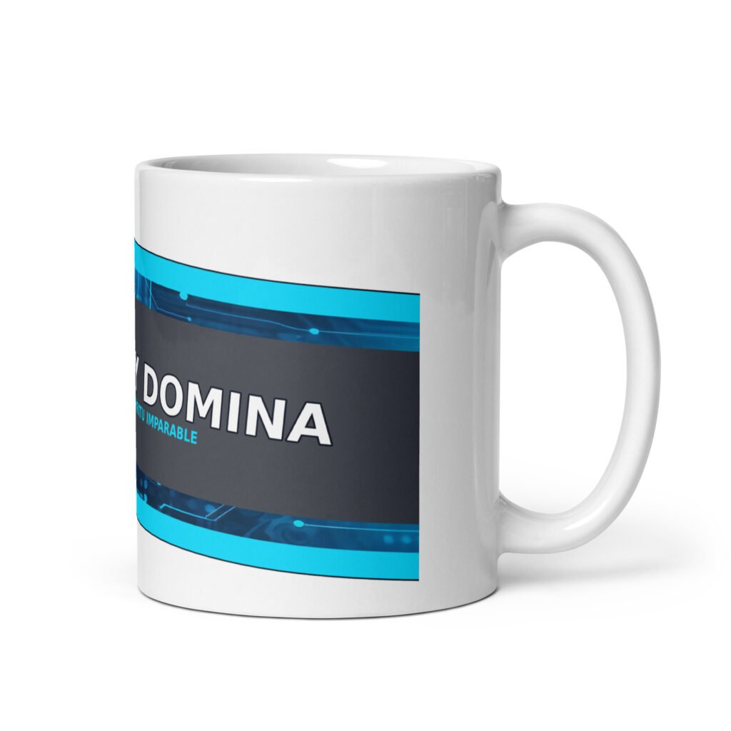 White glossy mug