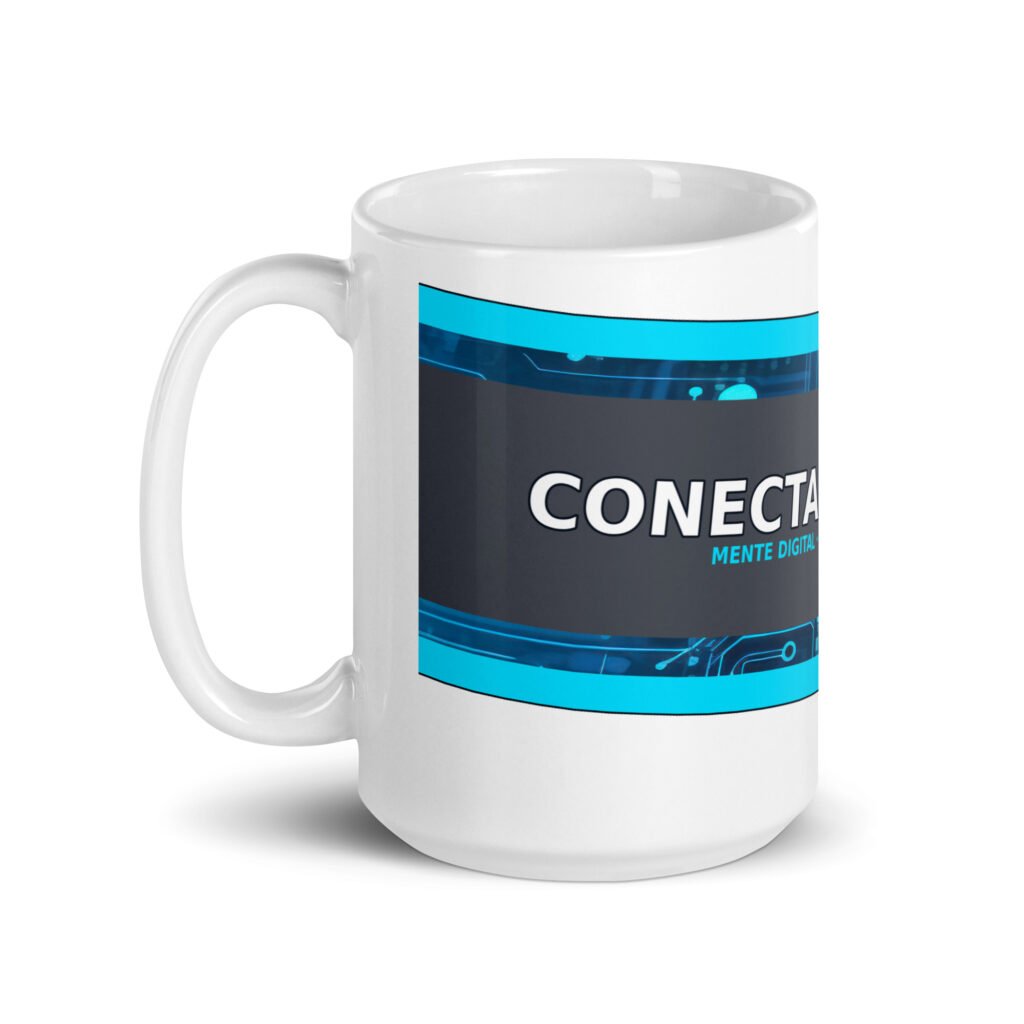 White glossy mug