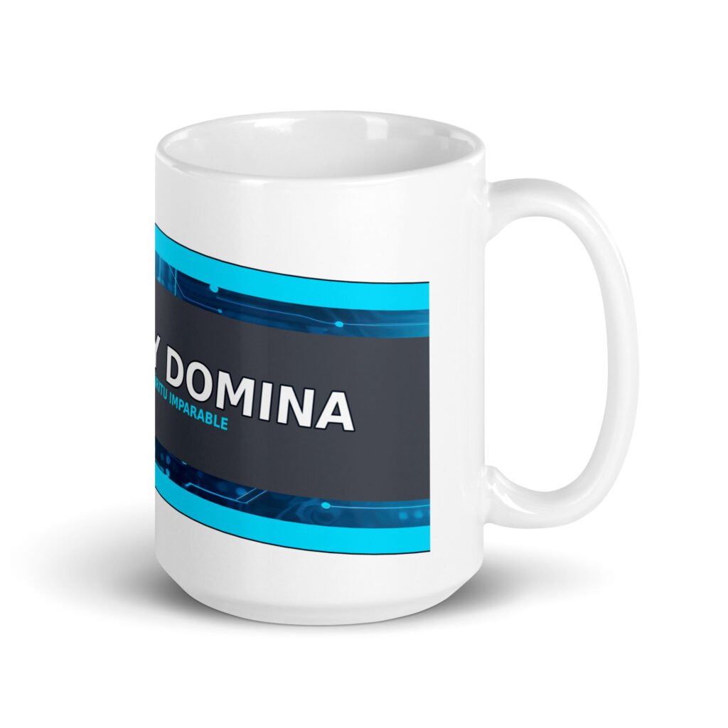 White glossy mug