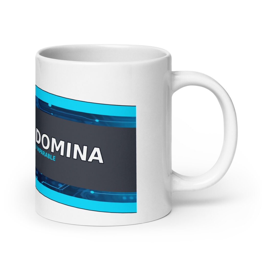White glossy mug
